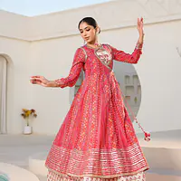 ANARKALI SUIT SET - Purple - 42
