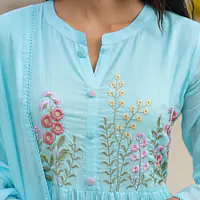 BEAUTIFUL EMBROIDERED MUL COTTON SUIT SET