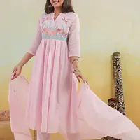 BEAUTIFUL EMBROIDERED MUL COTTON SUIT SET