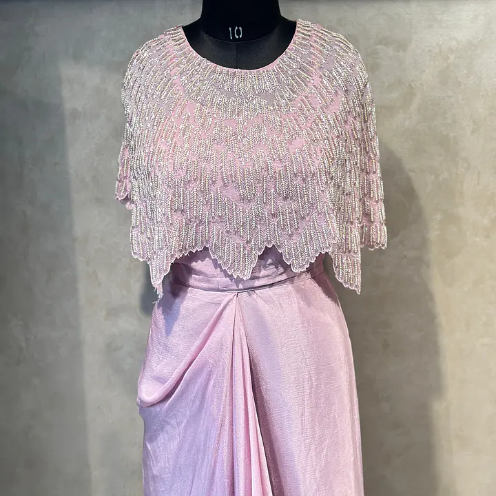 INDO-FUSION SKIRT SET IN HANDWORK - 36