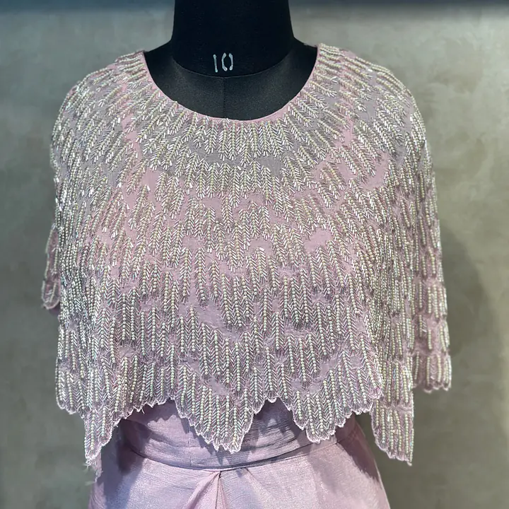 INDO-FUSION SKIRT SET IN HANDWORK - 40