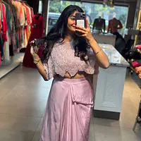 INDO-FUSION SKIRT SET IN HANDWORK