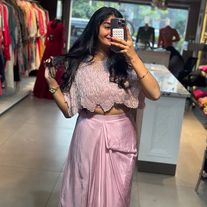 INDO-FUSION SKIRT SET IN HANDWORK