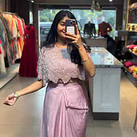 INDO-FUSION SKIRT SET IN HANDWORK