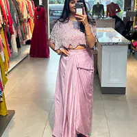 INDO-FUSION SKIRT SET IN HANDWORK