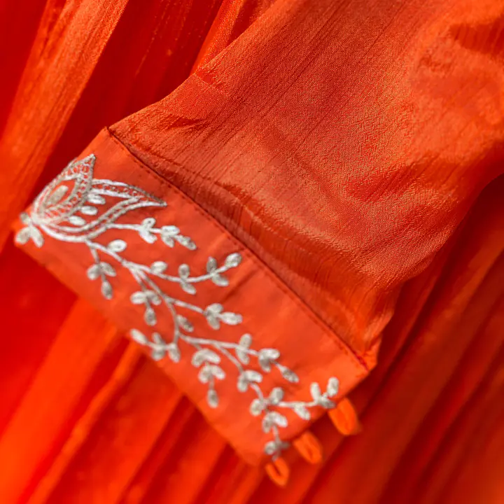 TRADITIONAL LONG GOWN IN HANDWORK - 40