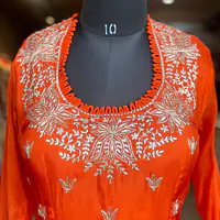 TRADITIONAL LONG GOWN IN HANDWORK