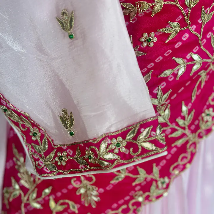 TRADITIONAL LONG GOWN IN HANDWORK