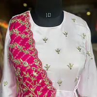 TRADITIONAL LONG GOWN IN HANDWORK