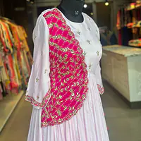 TRADITIONAL LONG GOWN IN HANDWORK