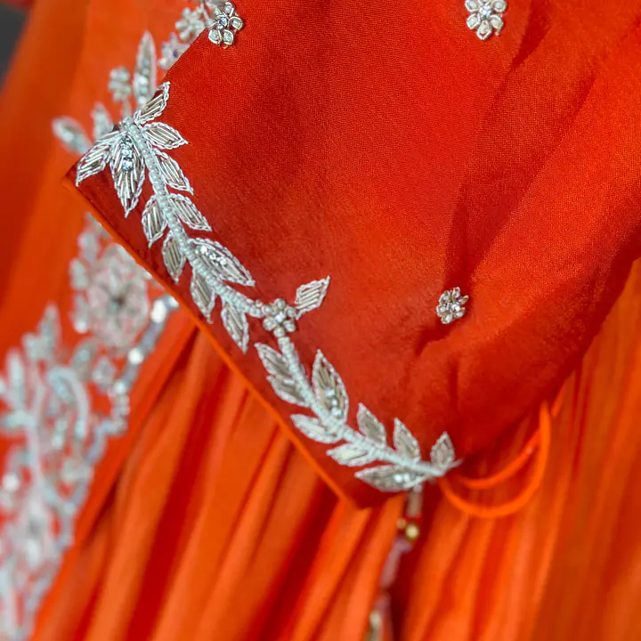 TRADITIONAL LONG JACKET INDO-FUSION GOWN - 38