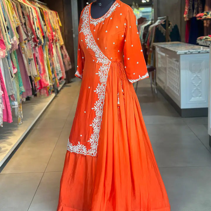 TRADITIONAL LONG JACKET INDO-FUSION GOWN