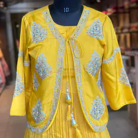 INDO-FUSION GOWN WITH JACKET SET - 36