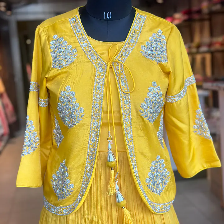 INDO-FUSION GOWN WITH JACKET SET - 36