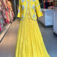 INDO-FUSION GOWN WITH JACKET SET - 40