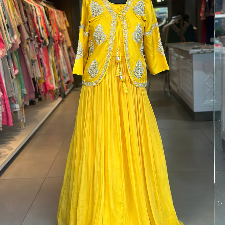 INDO-FUSION GOWN WITH JACKET SET