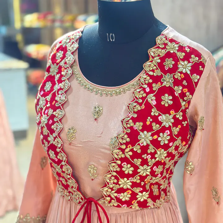 TRADITIONAL PURE ZARI SILK GOWN WITH JACKET