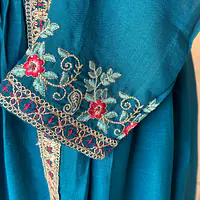 EMBROIDERED PLAZO SUIT SET