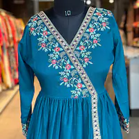 EMBROIDERED PLAZO SUIT SET