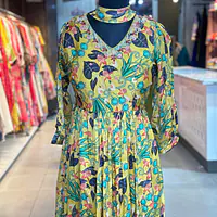 FLORAL LONG GOWN - 38