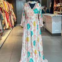 LONG FLORAL GOWN - 36