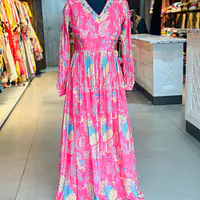 PURE CHINON HANDWORK GOWN - 36
