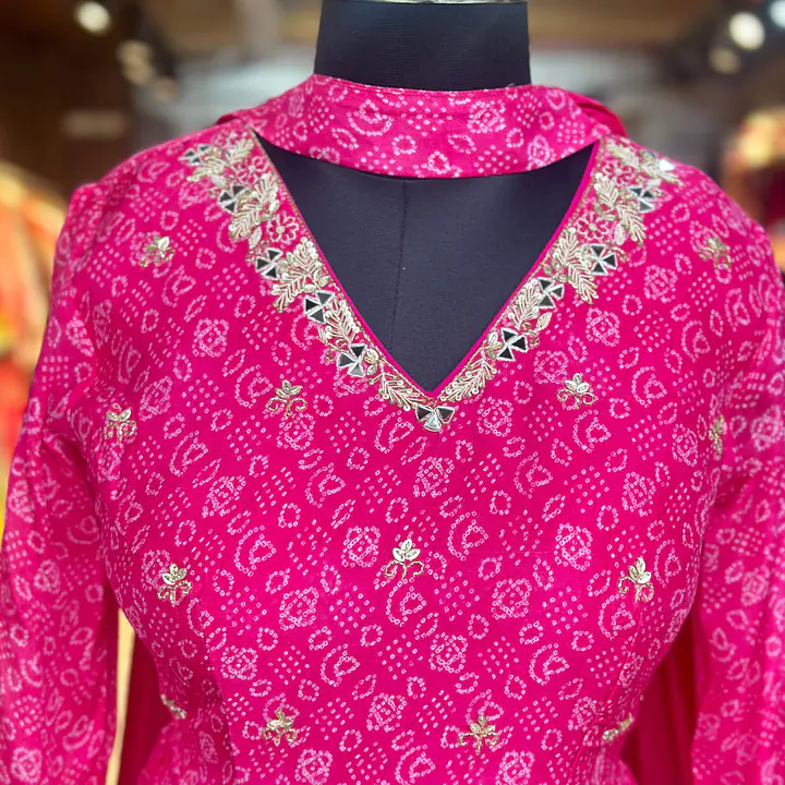 BHANEJ HANDWORK GOWN - 40
