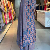 COTTON SUIT SET - Blue - 42