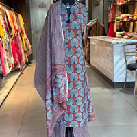 COTTON SUIT SET - Blue - 44