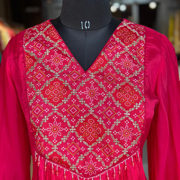 A LINE ANARKALI SUIT SET