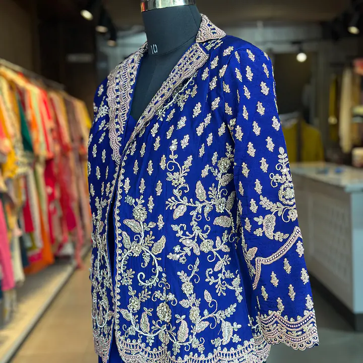INDO-FUSION SHRARA WITH JACKET SET