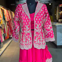 INDO-FUSION SHRARA WITH JACKET SET