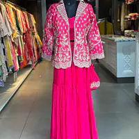 INDO-FUSION SHRARA WITH JACKET SET