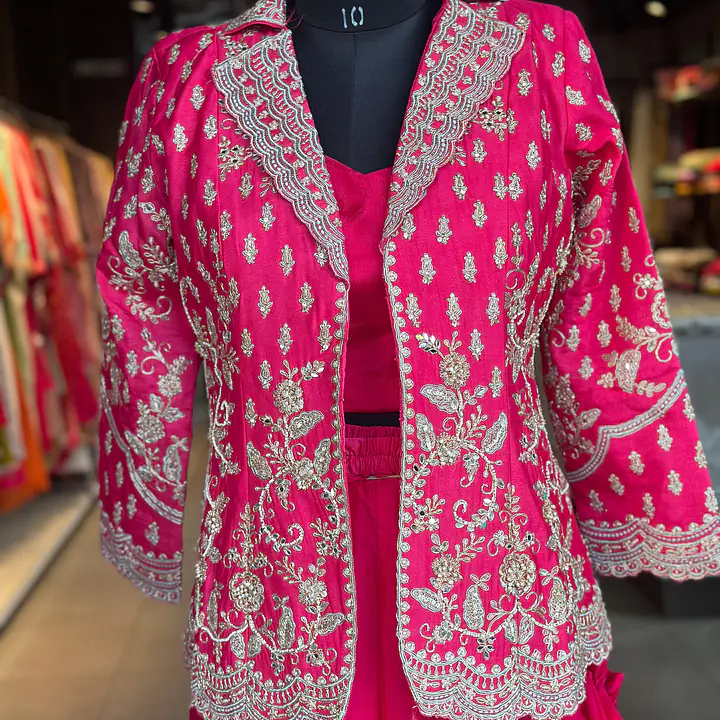 INDO-FUSION SHRARA WITH JACKET SET