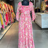 CHINON ONE PIECE ANARKALI GOWN - Pink - 36