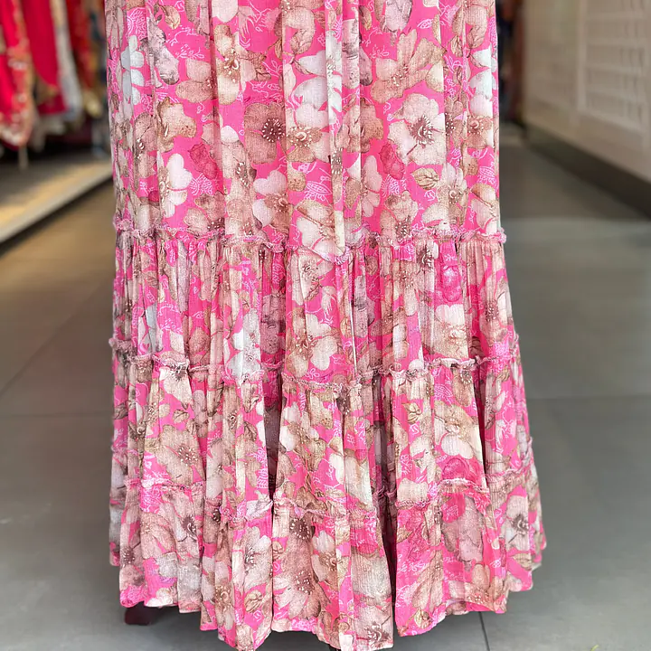 CHINON ONE PIECE ANARKALI GOWN - Pink - 38
