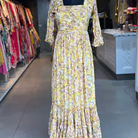 CHINON ONE PIECE ANARKALI GOWN - Yellow - 38