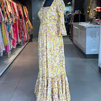 CHINON ONE PIECE ANARKALI GOWN - Yellow - 40
