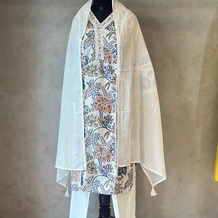 DIGITAL PRINT COTTON SUIT SET - 38