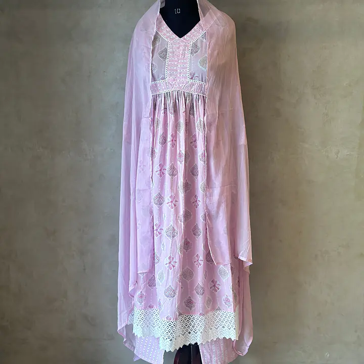 THREE PIECE COTTON SUIT SET - 40