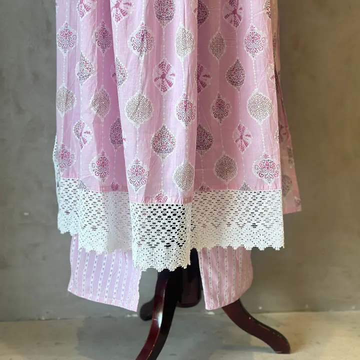 THREE PIECE COTTON SUIT SET - 42