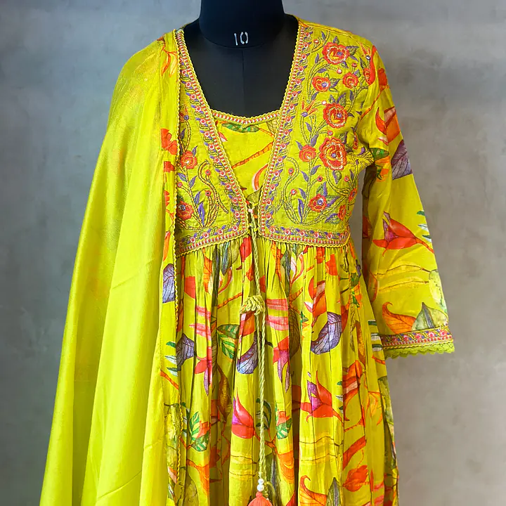 FLORAL THREE PIECES SUIT SET - 40