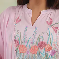 BEAUTIFUL EMBROIDERED MUL COTTON SUIT SET
