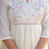 EMBROIDERED MUL COTTON SUIT SET