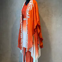 DESIGNER KAFTAN SET IN HANDWORK - Pink - 38