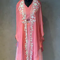 DESIGNER KAFTAN SET IN HANDWORK - Pink - 44