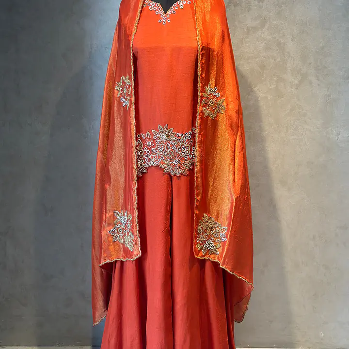 BEAUTIFUL INDO-FUSION PLAZO SET - 38