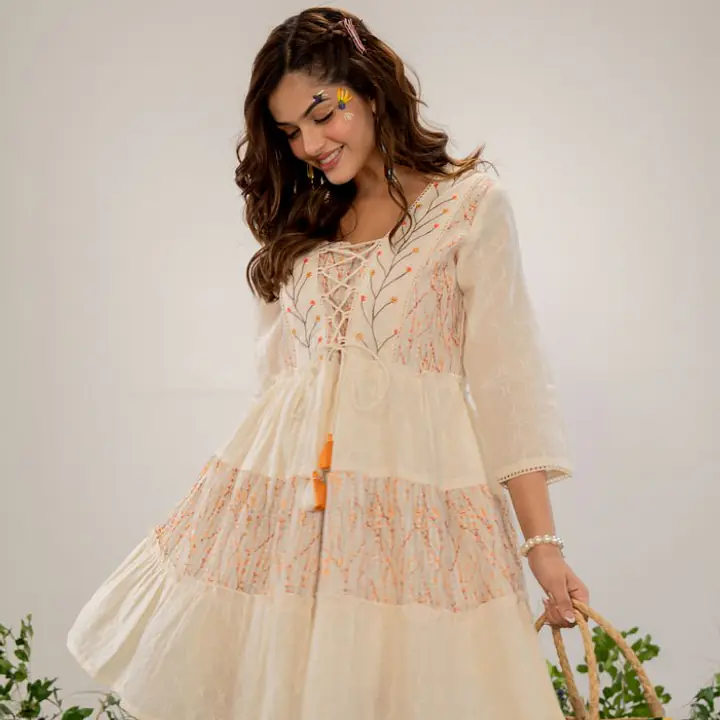 EMBROIDERED MINI ONE PIECE - 36