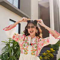 BEAUTIFUL EMBROIDERED MINI ONE PIECE - 38