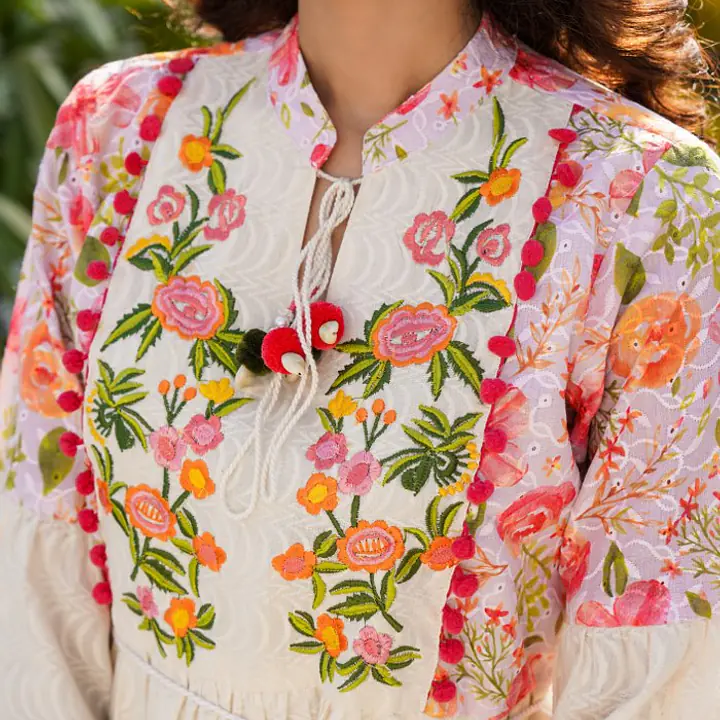 BEAUTIFUL EMBROIDERED MINI ONE PIECE - 40